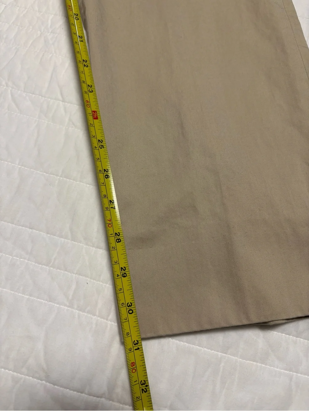 Henry Sage The Ultimate Khaki Pima Cotton Pants Tan 40 x 31